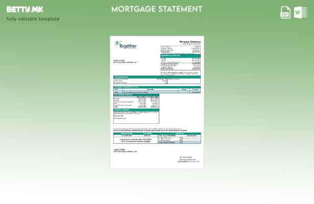 модерен стил USA Missouri Together Извод за хипотека на банката за кредитна униј
